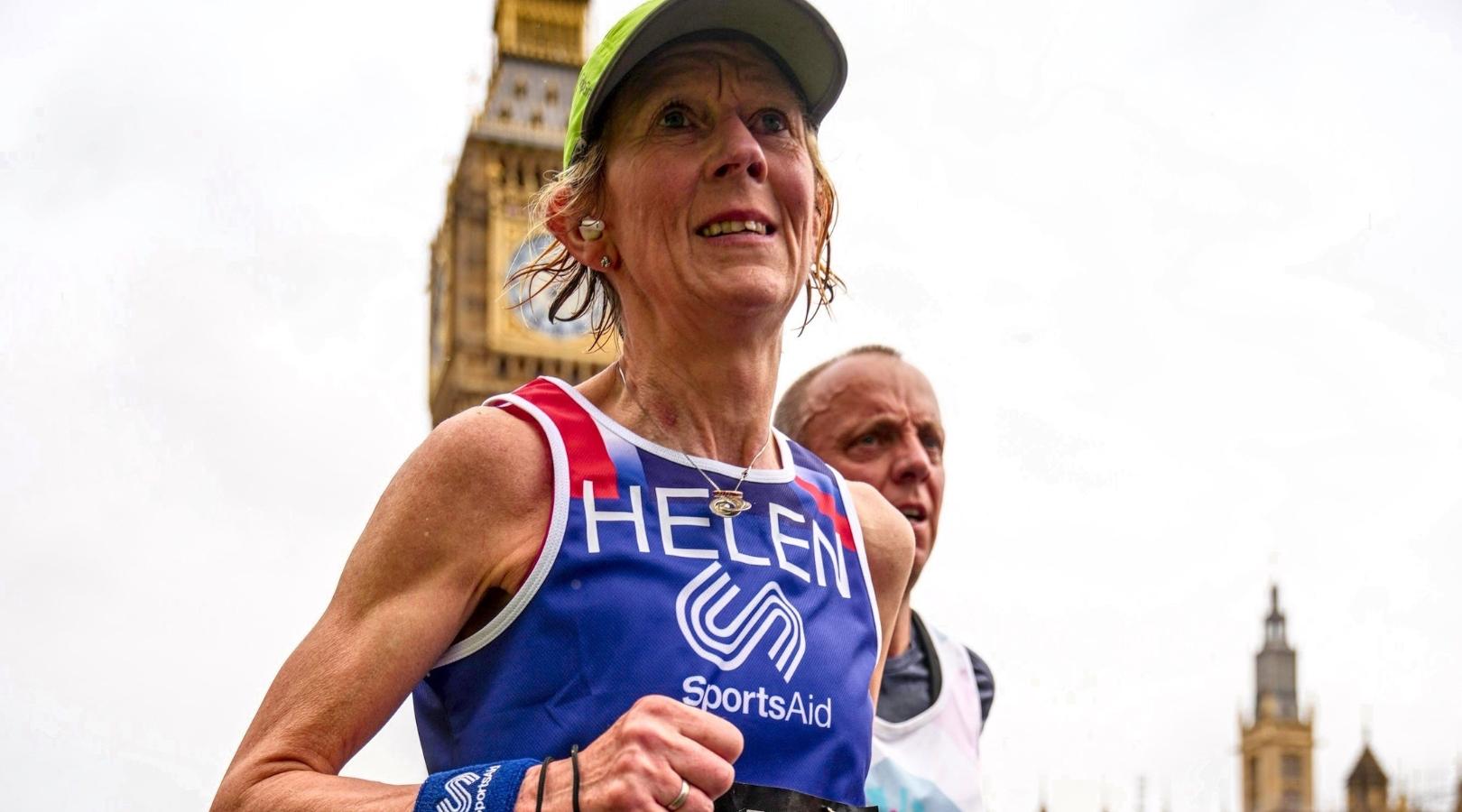 Helen H running London Marathon